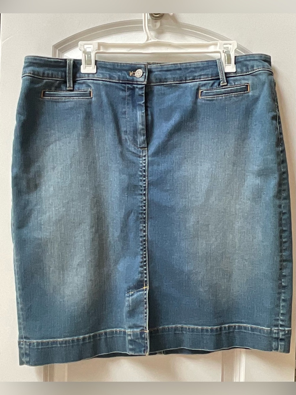 Talbots Stretch Denim Skirt
